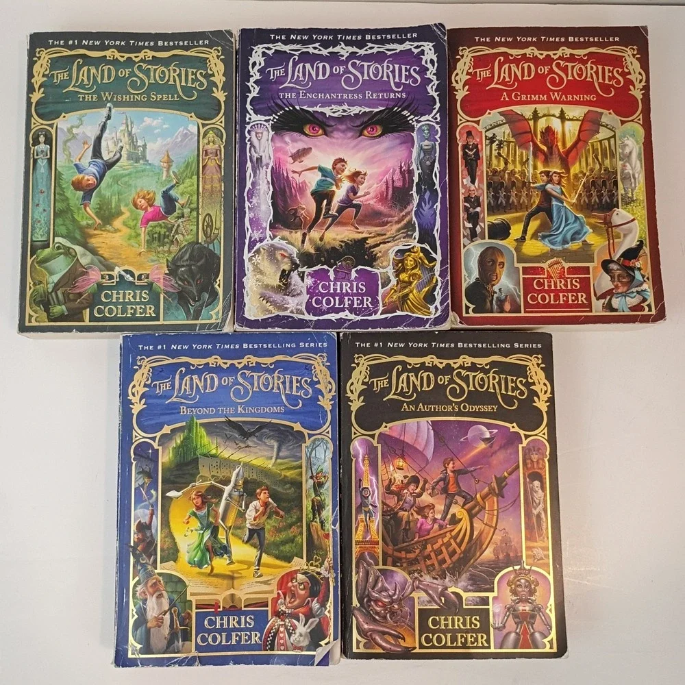 The Land of Stories Set of Books 1-5 Collection by Chris Colfer Paperback
